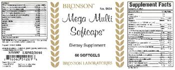 Bronson Mega Multi Softcaps - supplement