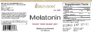 Bronson Melatonin - supplement