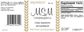 Bronson MSM (MethylSulfonylMethane) - supplement