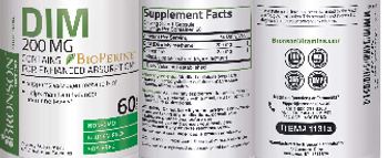 Bronson Nutrition DIM 200 mg - supplement