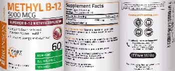 Bronson Nutrition Methyl B-12 5000 mcg Cherry Flavor - supplement