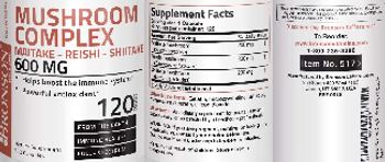 Bronson Nutrition Mushroom Complex 600 mg - supplement