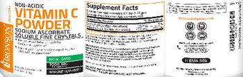 Bronson Nutrition Non-Acidic Vitamin C Powder 1000 mg - supplement