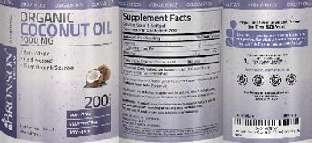 Bronson Nutrition Organic Coconut Oil 1000 mg - supplement