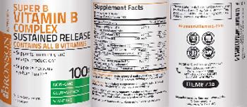 Bronson Nutrition Super B Vitamin B Complex Sustained Release - supplement