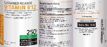Bronson Nutrition Sustained Release Vitamin B12 1000 mcg - supplement