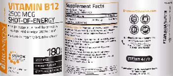 Bronson Nutrition Vitamin B12 2500 mcg Cherry Flavor - supplement