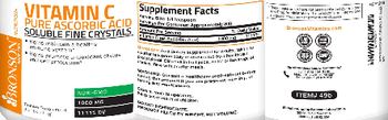 Bronson Nutrition Vitamin C Pure Ascorbic Acid Soluble Fine Crystals 1000 mg - supplement