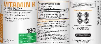 Bronson Nutrition Vitamin K Triple Play - supplement
