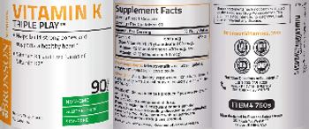 Bronson Nutrition Vitamin K Triple Play - supplement