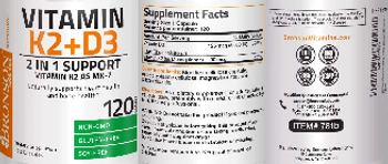 Bronson Nutrition Vitamin K2+D3 - supplement