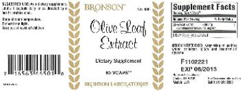 Bronson Laboratories Olive Leaf Extract - supplement