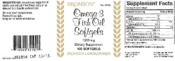 Bronson Omega-3 Fish Oil Softgels 1200 mg - supplement