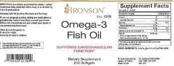 Bronson Omega-3 Fish Oil - supplement