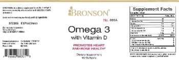 Bronson Omega 3 with Vitamin D - supplement