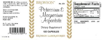 Bronson Potassium & Magnesium Aspartate - supplement