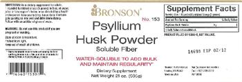 Bronson Psyllium Husk Powder Soluble Fiber - supplement