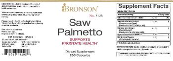Bronson Saw Palmetto - supplement