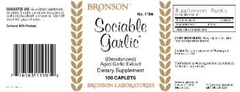 Bronson Sociable Garlic - supplement