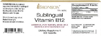 Bronson Sublingual Vitamin B12 - supplement