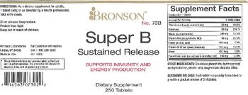 Bronson Super B Sustained Release - supplement