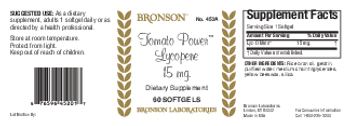 Bronson Tomato Power Lycopene 15mg - supplement