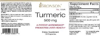 Bronson Laboratories Turmeric 500 mg - supplement