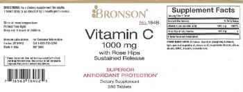 Bronson Vitamin C 1000 mg With Rose Hips Sustained Release - supplement