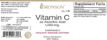Bronson Vitamin C As Ascorbic Acid 1,000 mg - supplement