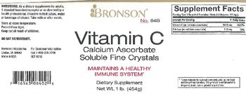 Bronson Vitamin C Calcium Ascorbate Soluble Fine Crystals - supplement