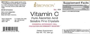 Bronson Vitamin C Pure Ascorbic Acid Soluble Fine Crystals - supplement