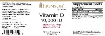 Bronson Vitamin D 10,000 IU - supplement