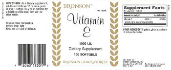 Bronson Laboratories Vitamin E 1000 IU - supplement