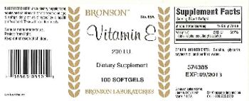 Bronson Laboratories Vitamin E 200 IU - supplement