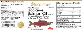 Bronson Wild Alaskan Sockeye Salmon Oil 1000 mg. - supplement