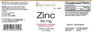 Bronson Zinc 60 mg - supplement