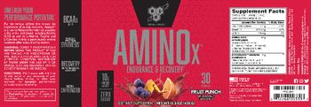 BSN AminoX Fruit Punch - supplement