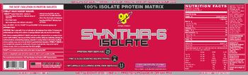 BSN Syntha-6 Isolate Strawberry Milkshake - supplement
