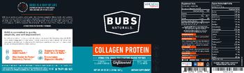 BUBS Naturals Collagen Protein Unflavored - supplement