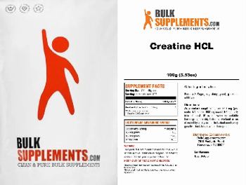 BulkSupplements.com Creatine HCL - supplement