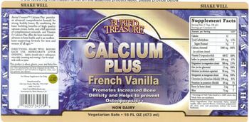 Buried Treasure Calcium Plus French Vanilla - supplement