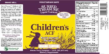 Buried Treasure Children's ACF - supplement