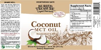 Buried Treasure Coconut MCT Oil - supplement