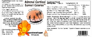 California Academy Of Health Adrenal Cortisol Support Complex - supplement