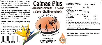 California Academy Of Health Calmag Plus - supplement