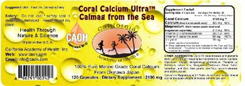 California Academy Of Health Coral Calcium Ultra Calmag from the Sea - supplement 2100 mg