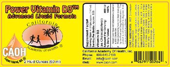 California Academy Of Health Power Vitamin D3 - 
