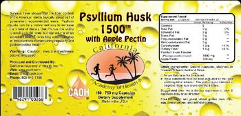 California Academy Of Health Psyllium Husk 1500 with Apple Pectin - supplement