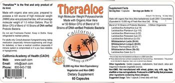 California Academy Of Health TheraAloe - supplement