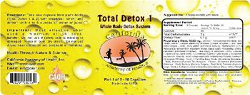 California Academy Of Health Total Detox 1 Whole Body Detox System - 